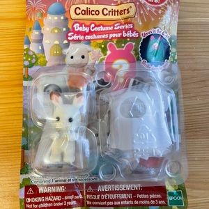 Calico Critter Secret Critter glow in the dark bunny. Baby Costume Series
